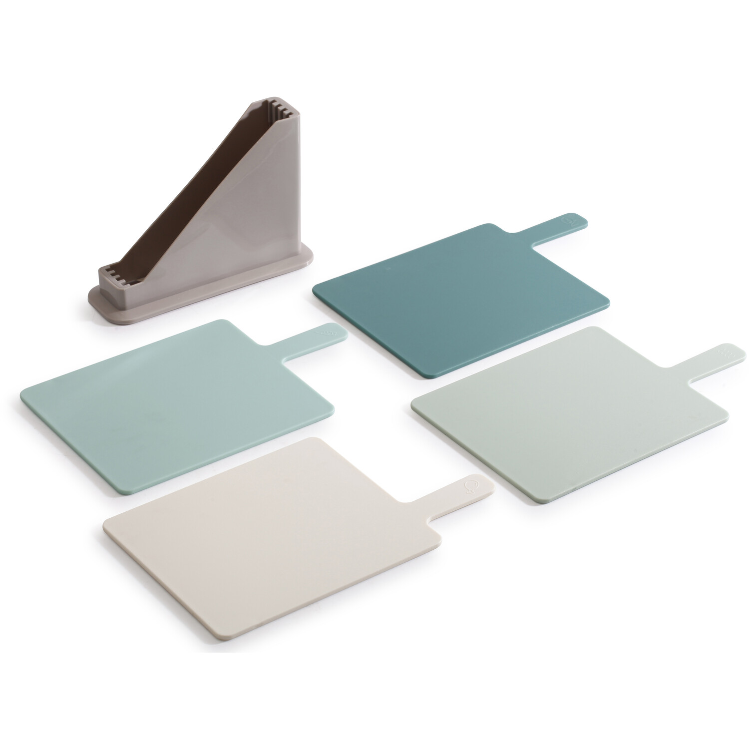 4 Piece Chopping Board Set with Stand Image 3