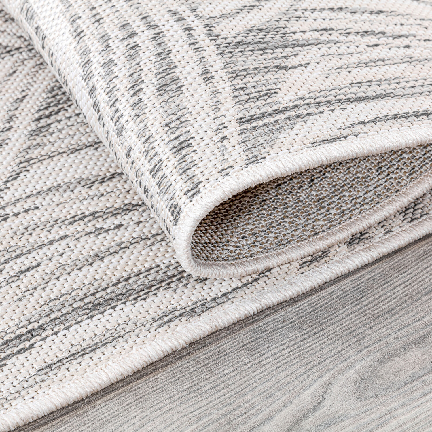 Rhode Island Palm Rug - Grey / 120cm Image 3