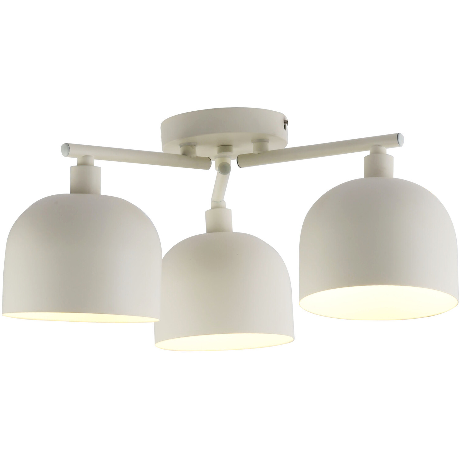 Ace 3 Light Ceiling Fitting Cream Image 5