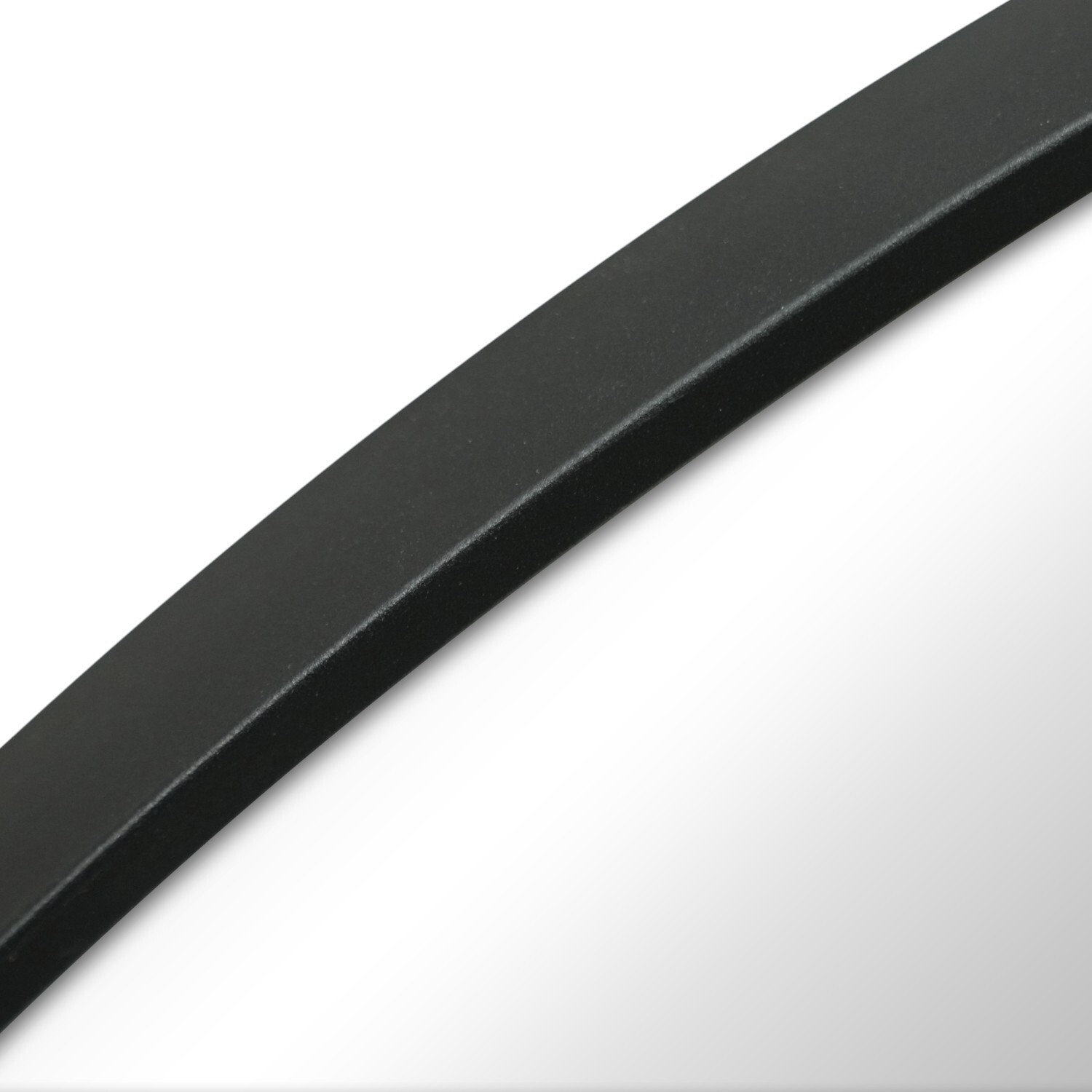 Round Metal Mirror Black 70cm Image 4
