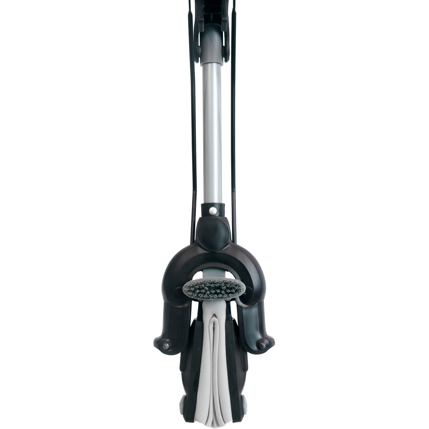 PVA Mop with Telescopic Steel Handle - Black Image 2