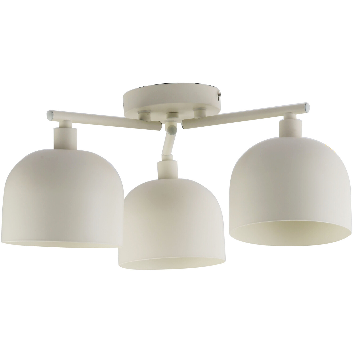 Ace 3 Light Ceiling Fitting Cream Image 4
