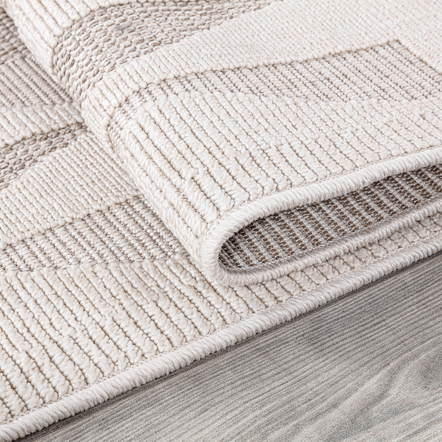 Ohio Geometric Indoor Outdoor Rug - Neutral / 120cm Image 3