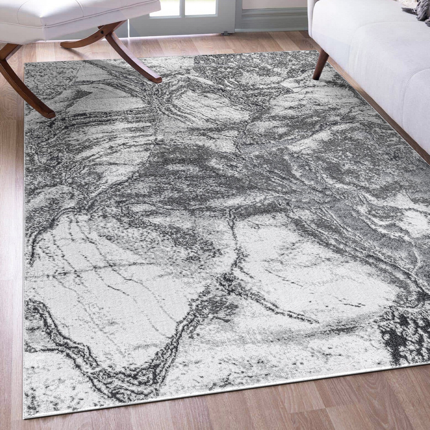 Sunset Marble Rug - Grey Image 2