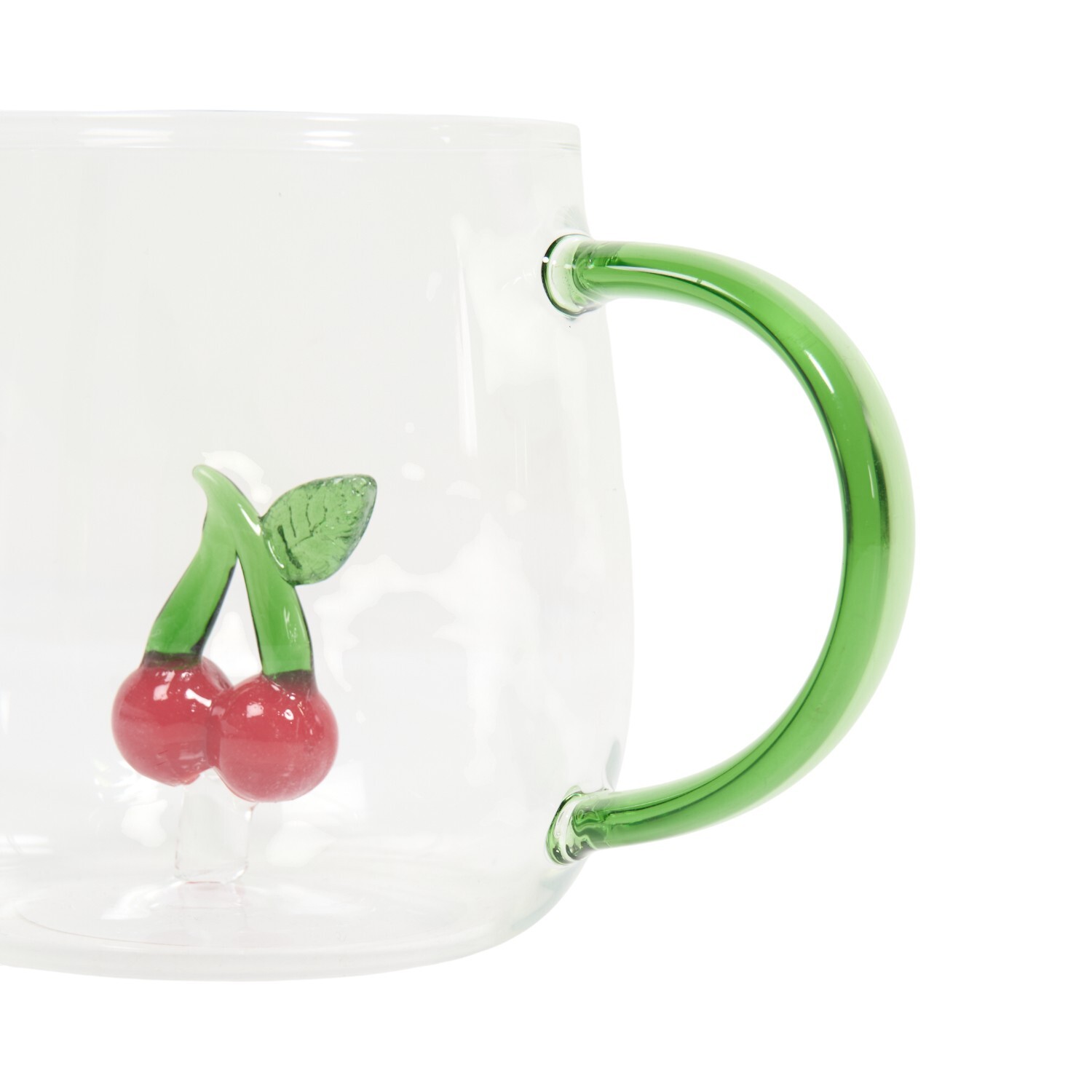 3D Heart or Cherry Glass Mug Image 6