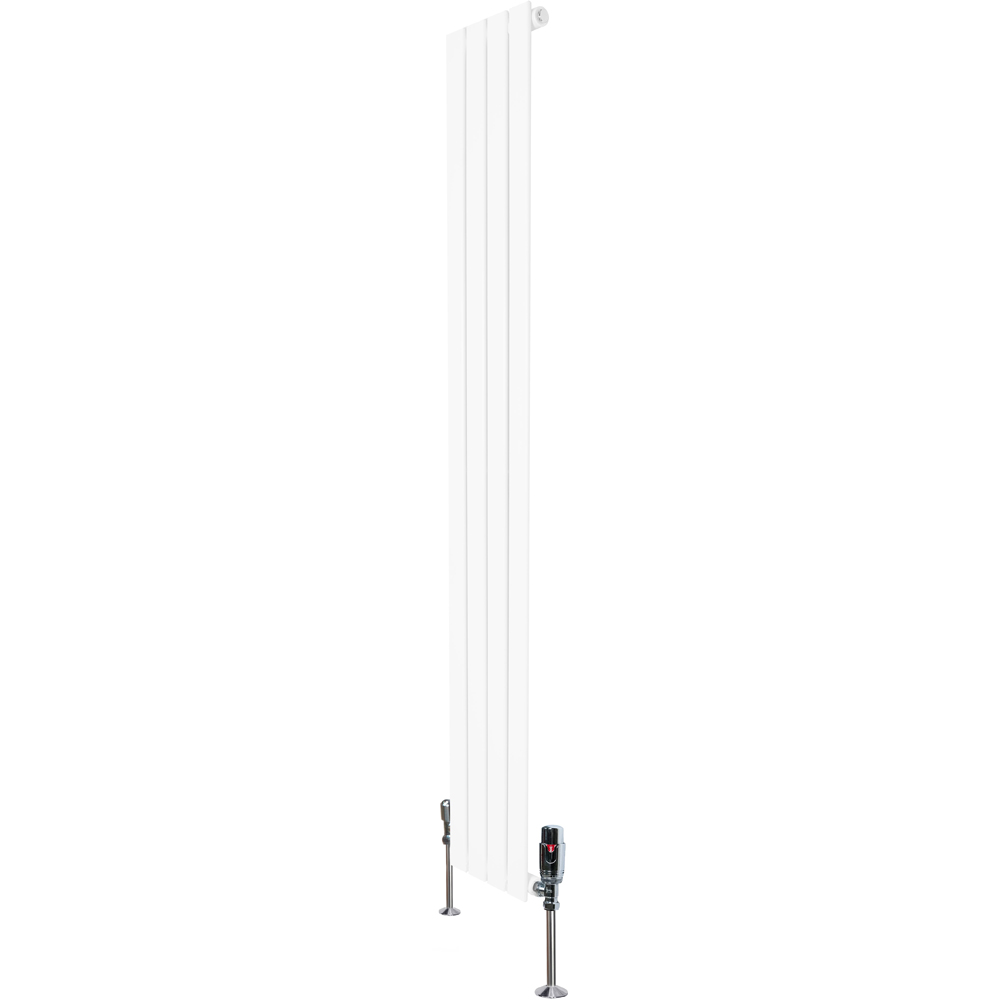 MonsterShop Flat White Single Column Radiator and Valves 1600 x 280mm Image 3