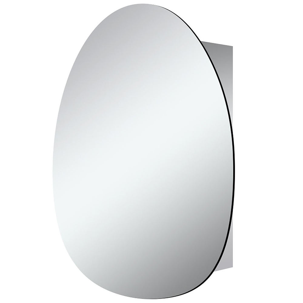 Denver Bathroom Mirror Cabinet - Silver Image 2