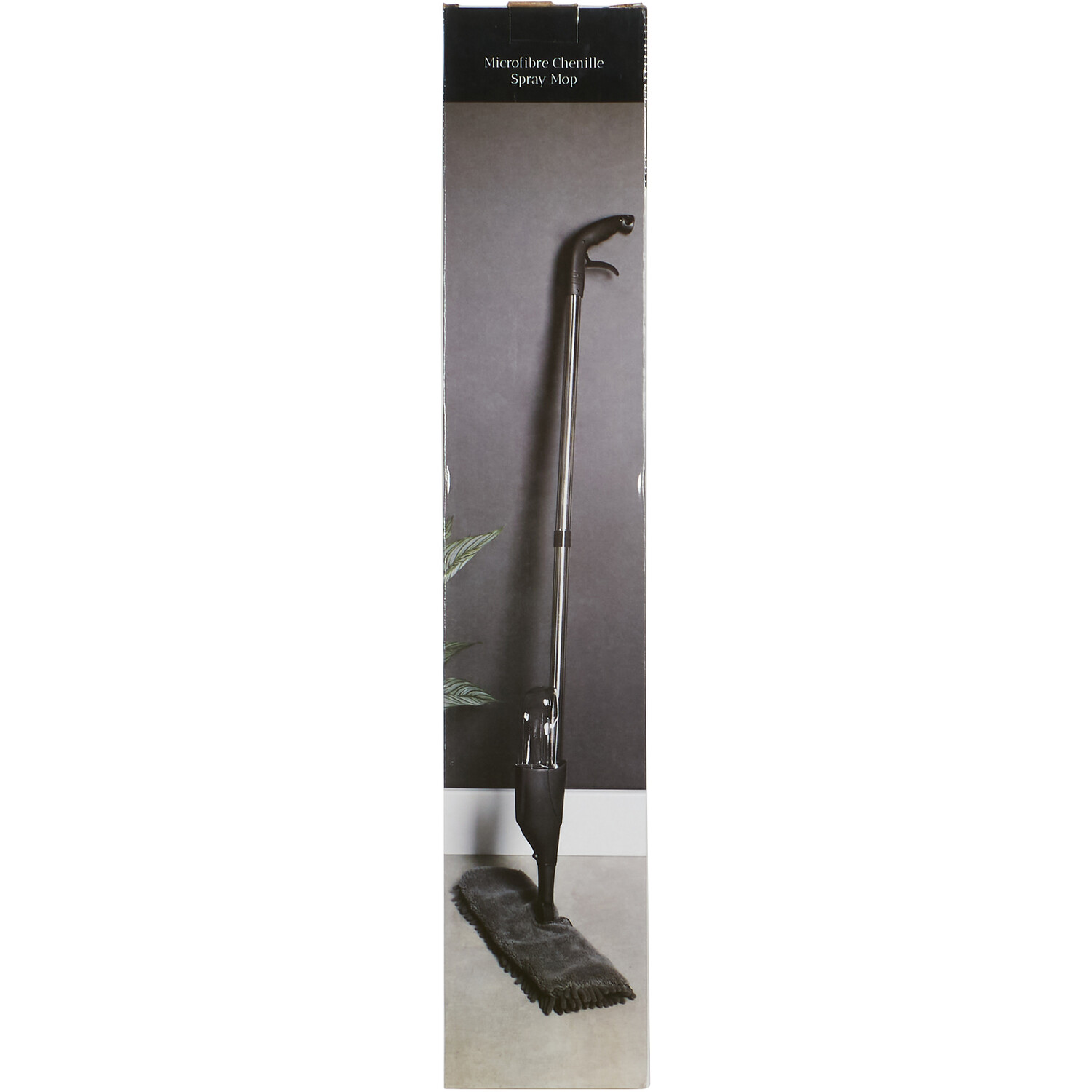 Microfibre Chenille Spray Mop - Black Image 2