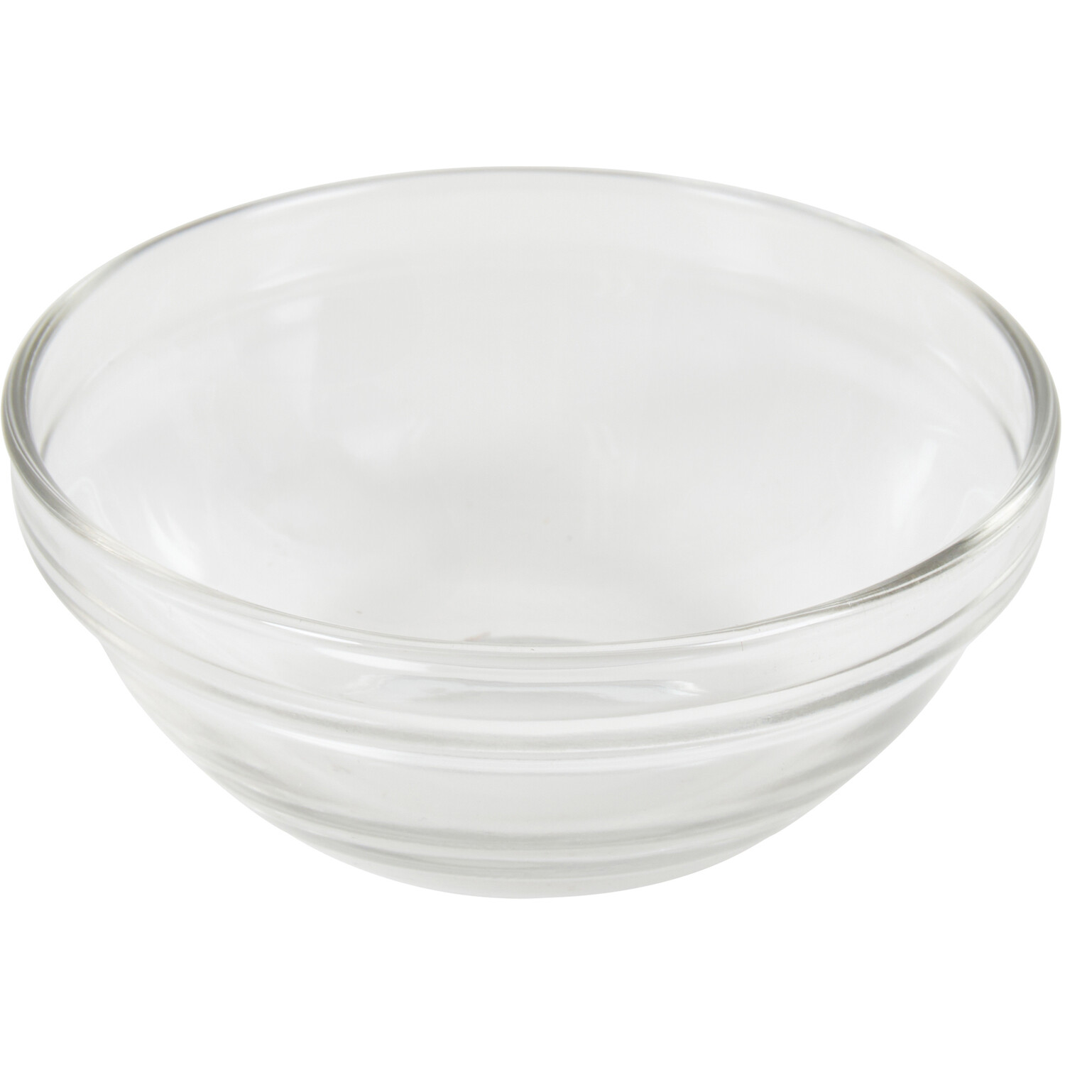 Set of 6 Glass Stacking Bowls - Clear Image 2
