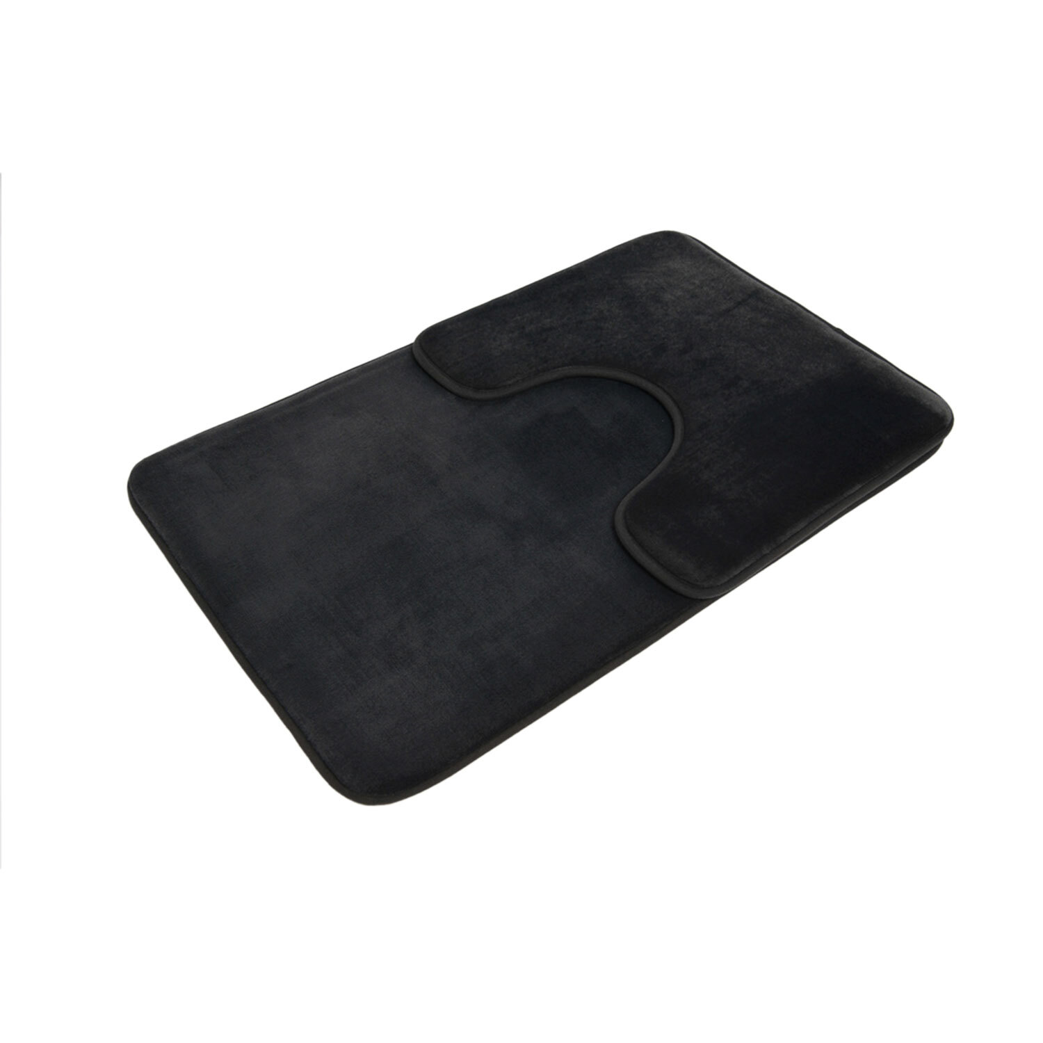 Grey Memory Foam Bath Mat 50 x 80cm Image 2