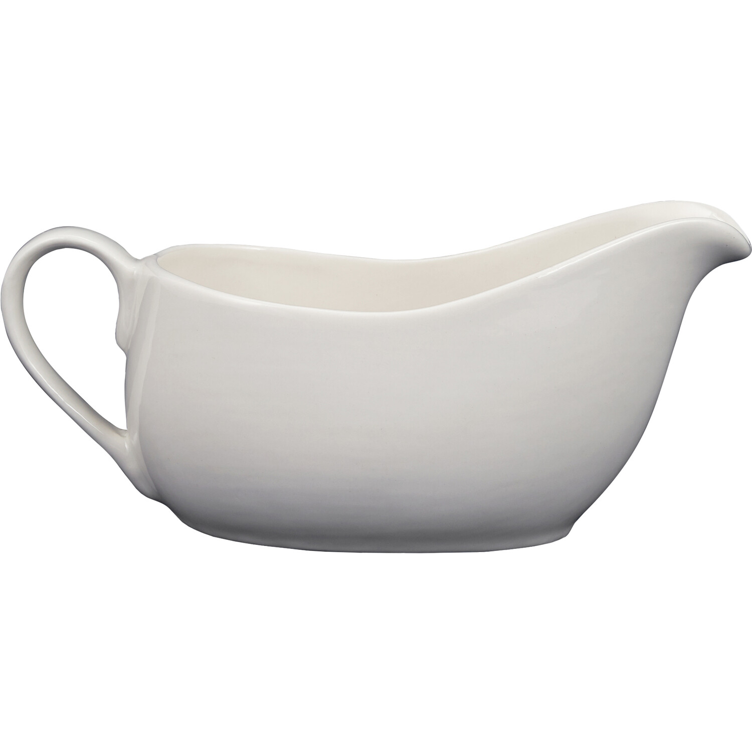 Regency White Porcelain Gravy Boat Image 4