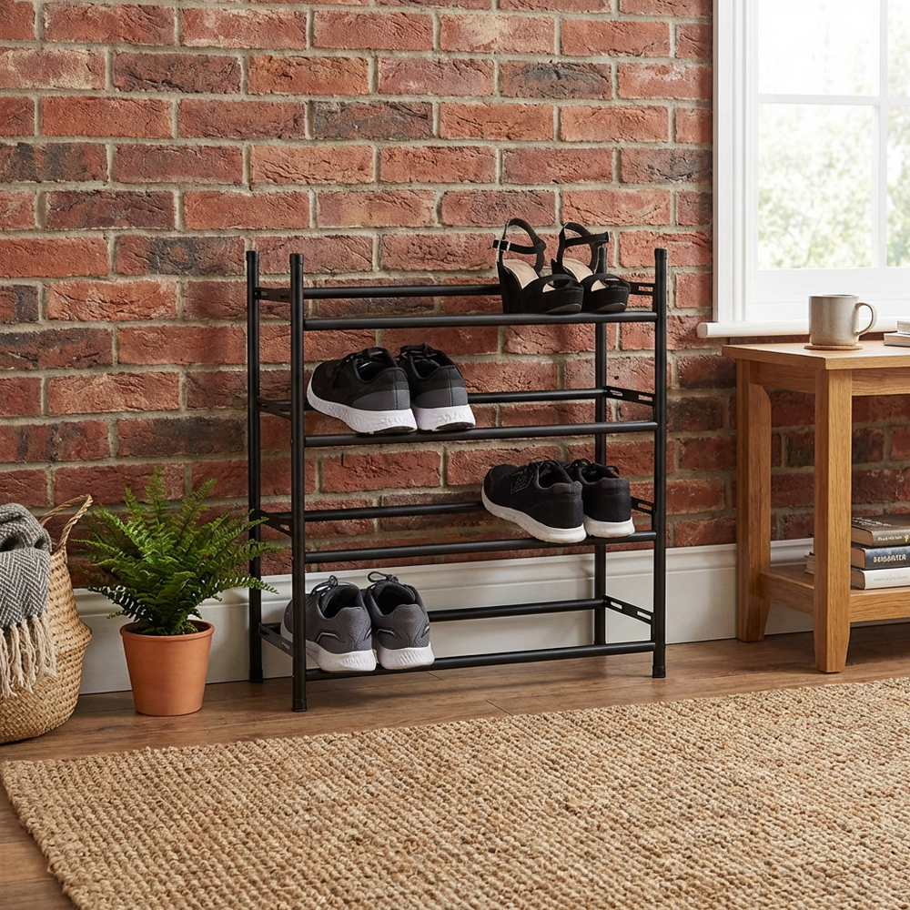 Malmo 4 Tiered Adjustable Shoe Rack Image 6