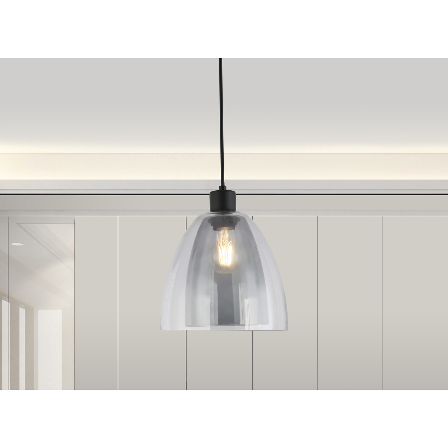 Eden Glass Pendant - Smoked Image 6