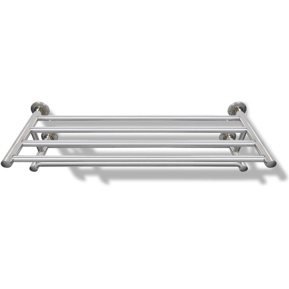 Walplus 6 Tubes Silver Stainless Steel Wall Mounted Towel Rack 60cm Image 3