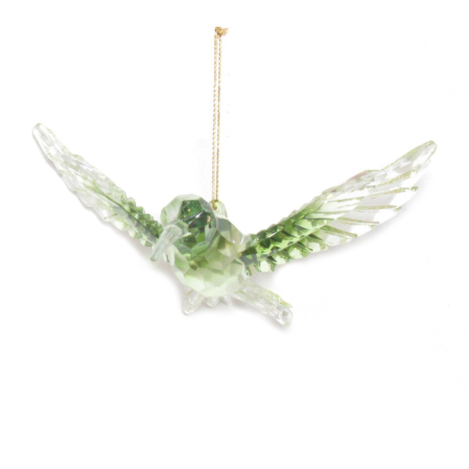 Ombre Green Hummingbird Hanging Decoration Image 9