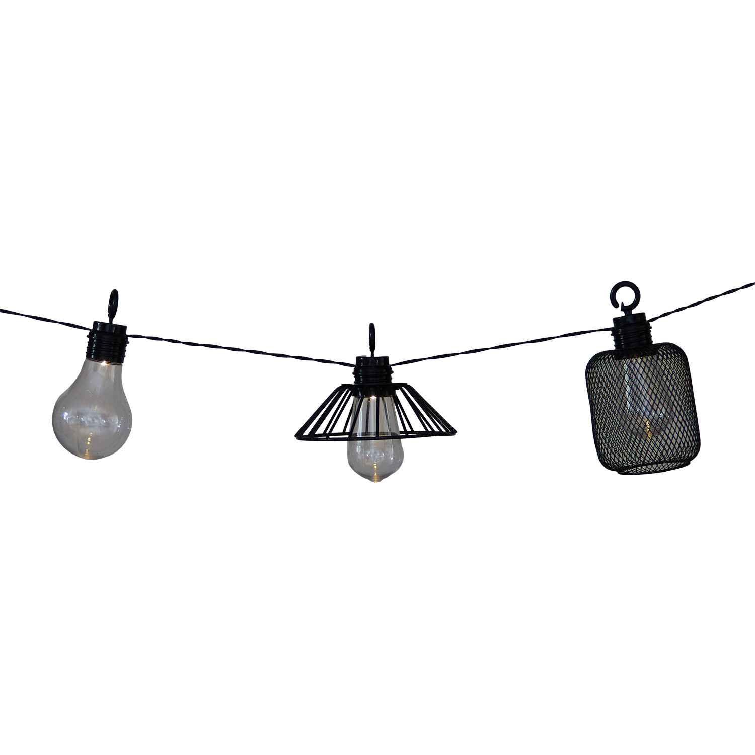 10 LED Pheonix Solar String Light - Black Image 3