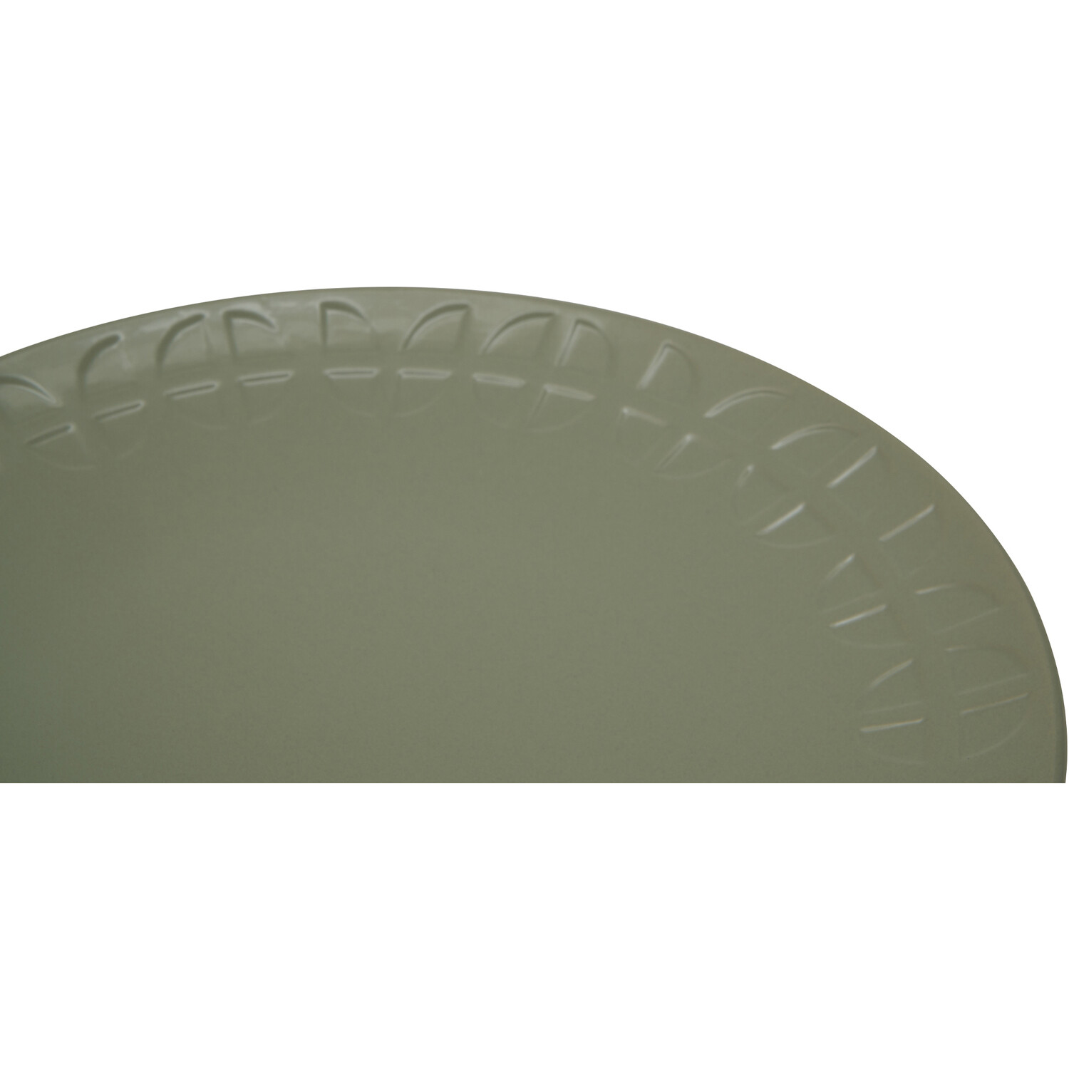Geo Debossed Dinner Plate - Sage Image 2