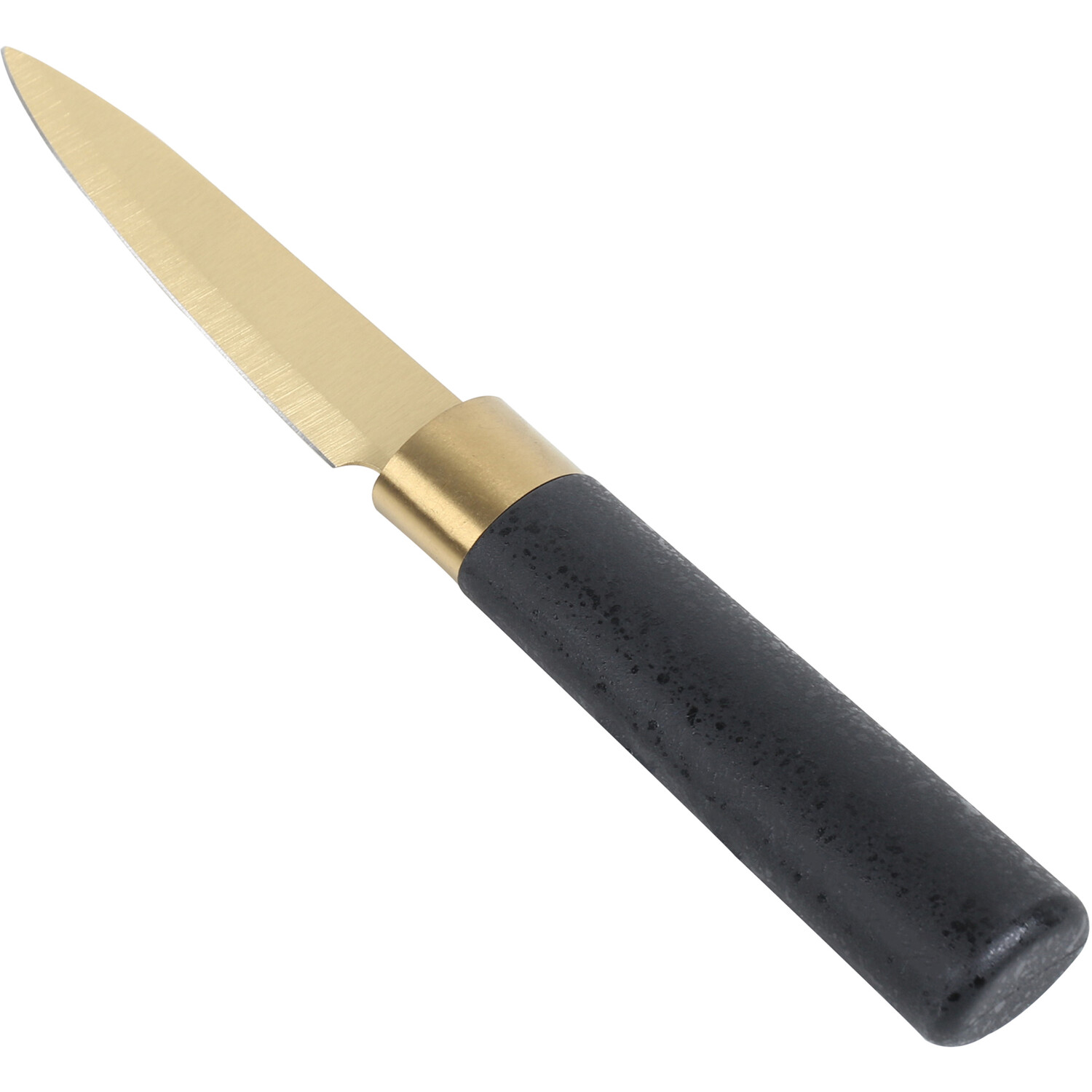 3-Piece Kaiseki Knife Set - Gold & Black Image 4