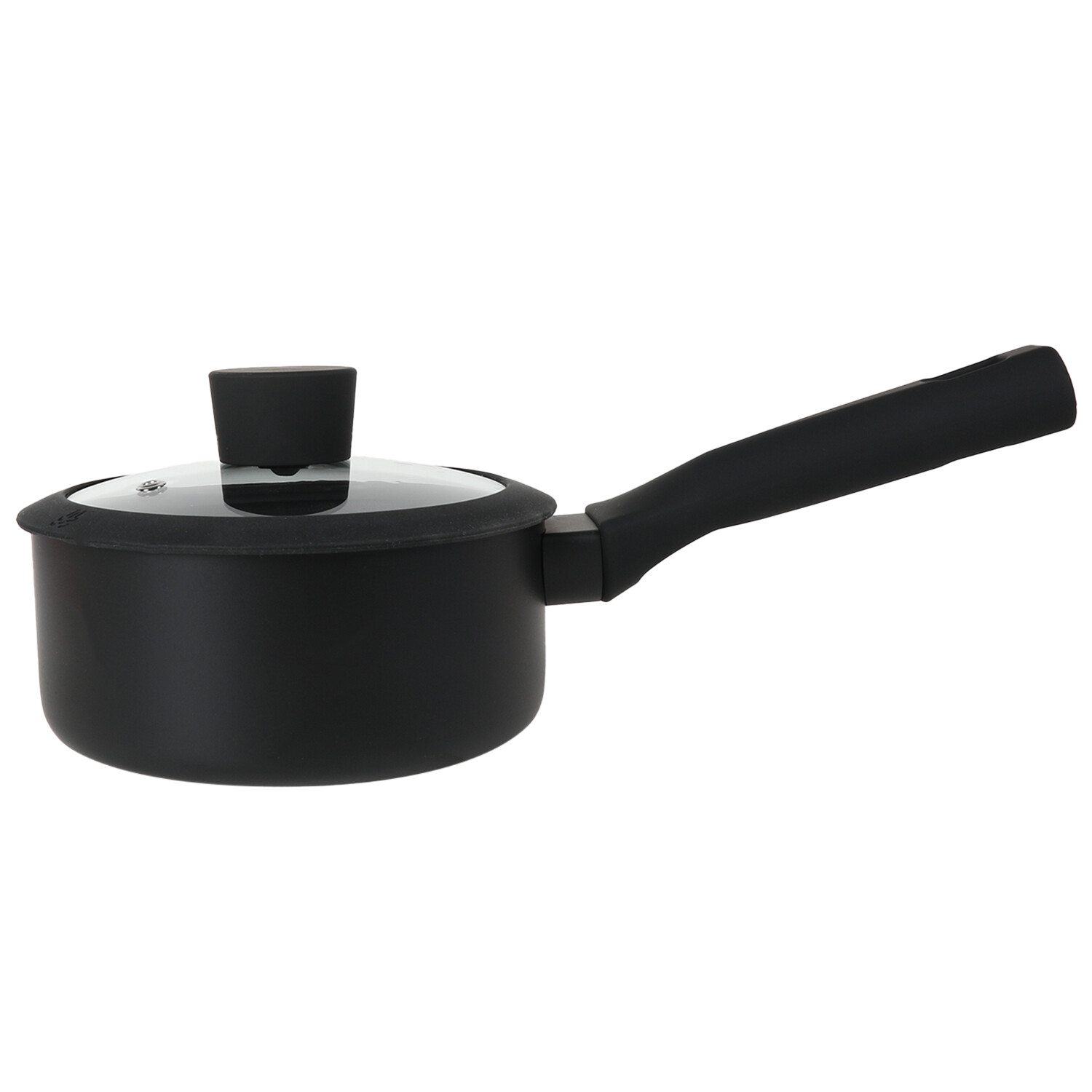 Soft Touch Non Stick Saucepan Set - Black / 20cm Saucepan Image 2