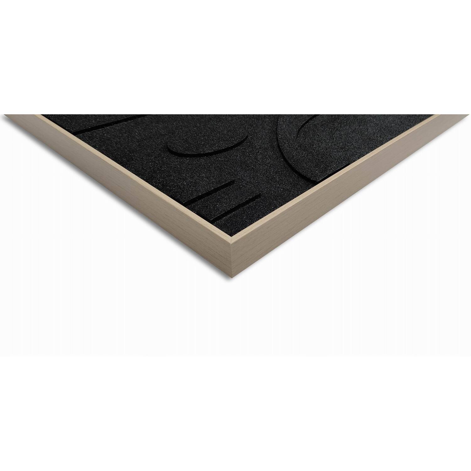 Abstract Black Textured Wall Art Black Image 3