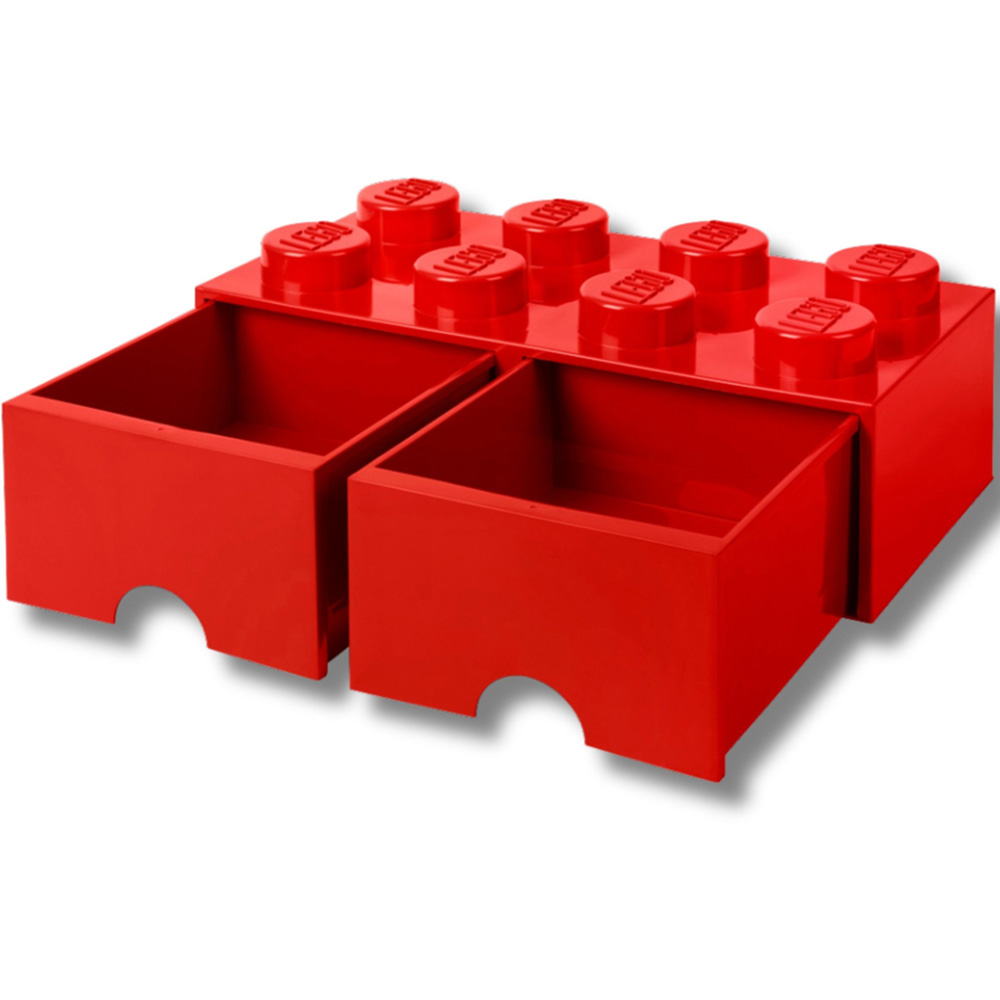 LEGO 8 Knob Red Brick Drawer Image 5