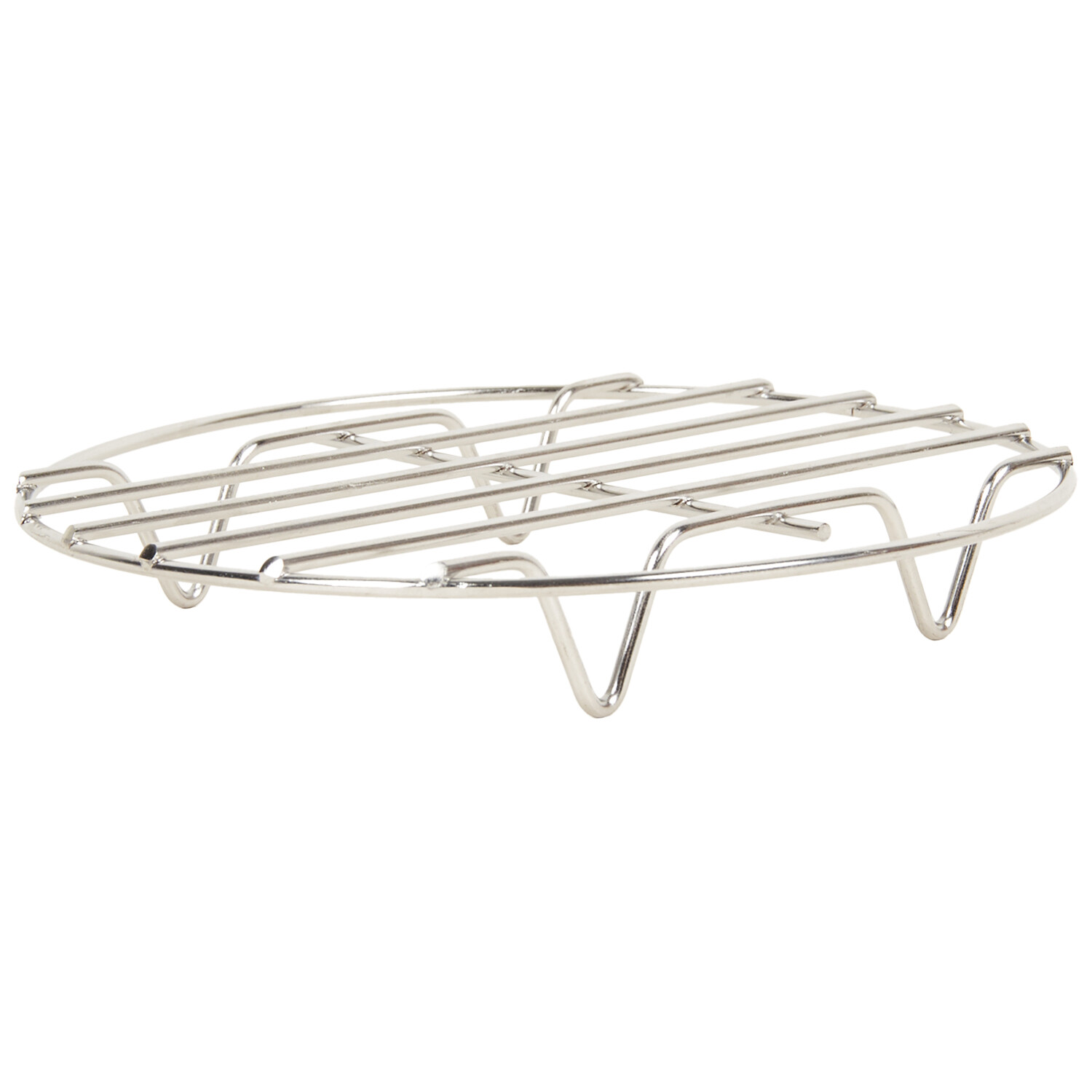 Round Stainless Steel Wire Airfryer Rack - Silver Image 3
