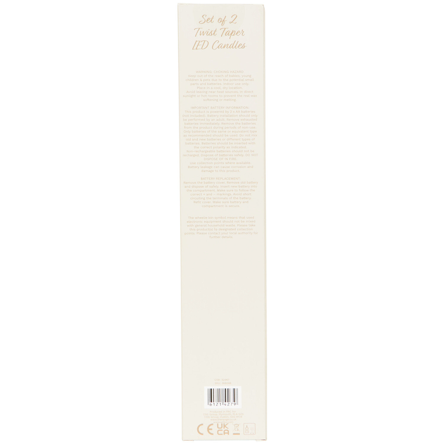 Set of 2 Twist Taper LED Candles - White or Ivory Image 9