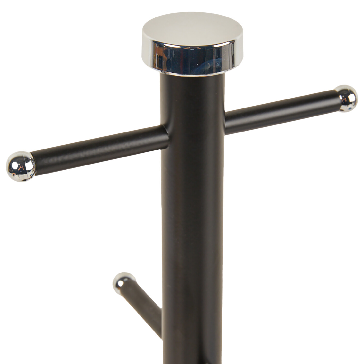 Kitchen Master Mug Tree - Black and Silver Image 2