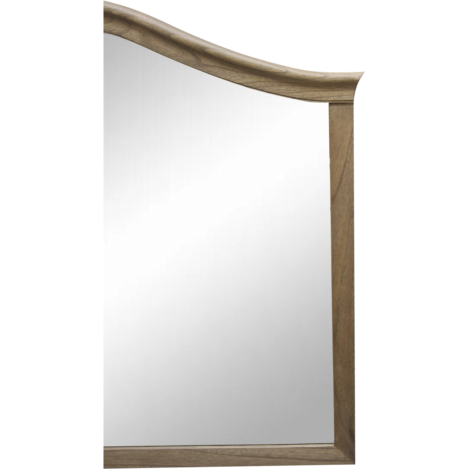 Rosemont Wooden Over Mantle Mirror Brown Image 4