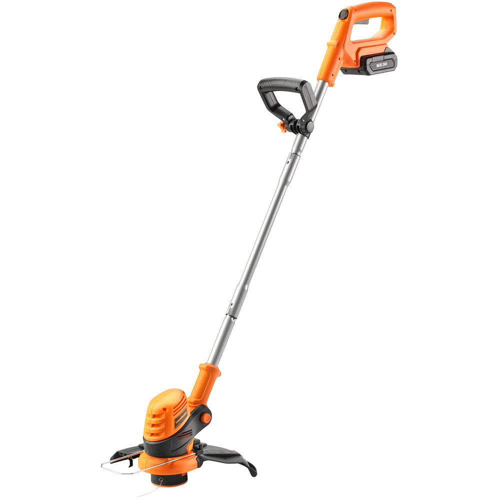 LawnMaster MX CLGT2425T-01 24V Cordless Grass Trimmer with Battery and Charger 25cm Image 1