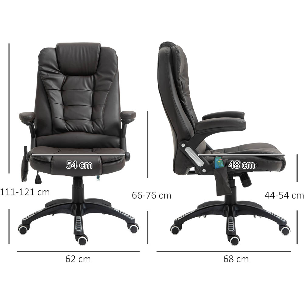 Portland Brown Faux Leather Executive Office Chair Image 8