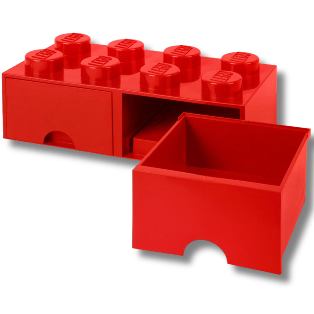 LEGO 8 Knob Red Brick Drawer Image 3