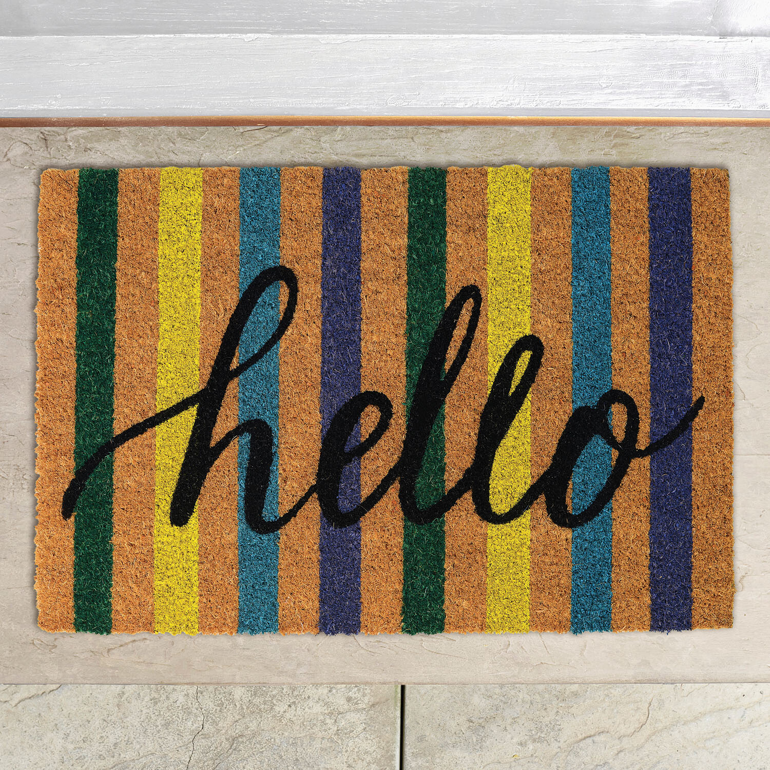 Printed Summer Coir Mat  - Multicolour Image 4