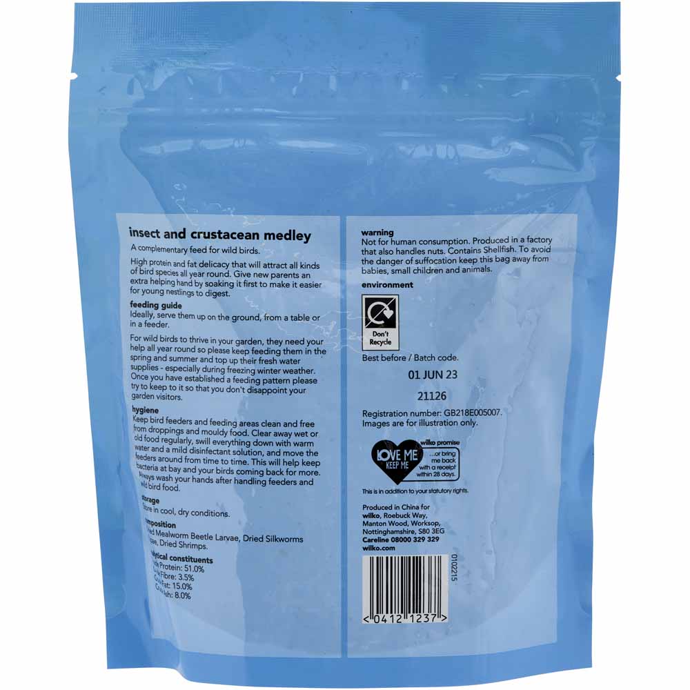 Wilko Wild Bird Insect Medley 90g Image 2