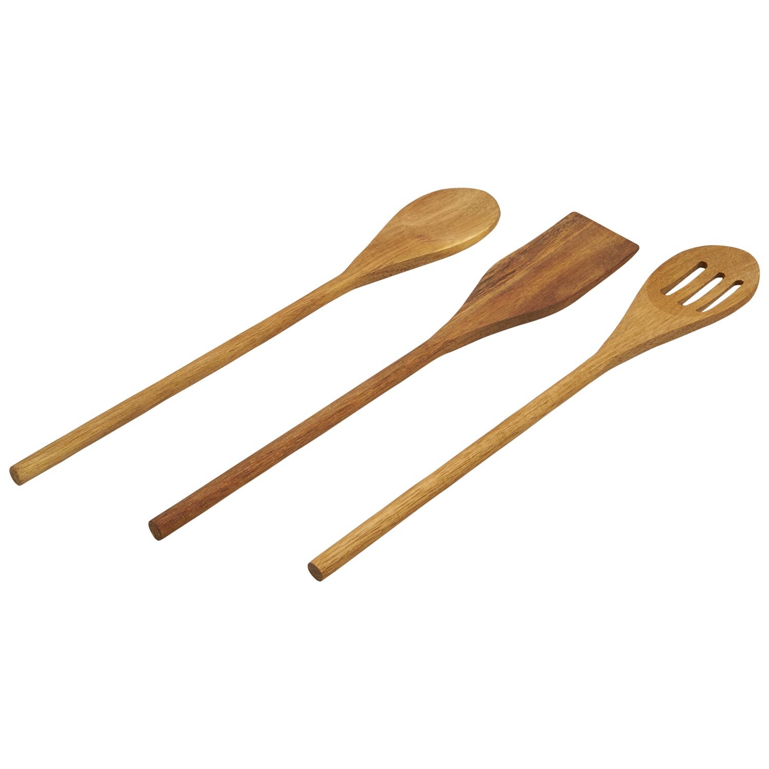 Acacia Wood Mini Utensil Set - Brown Image 2