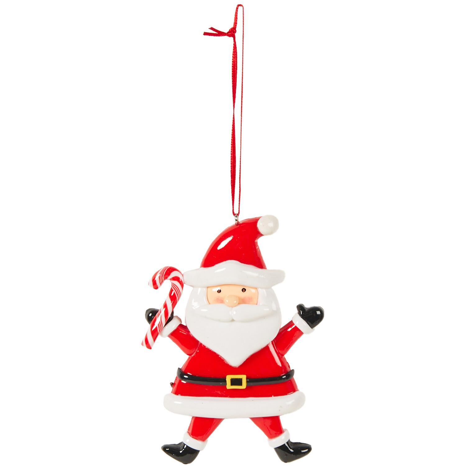 Hanging Santa Christmas Decoration - Red Image 2