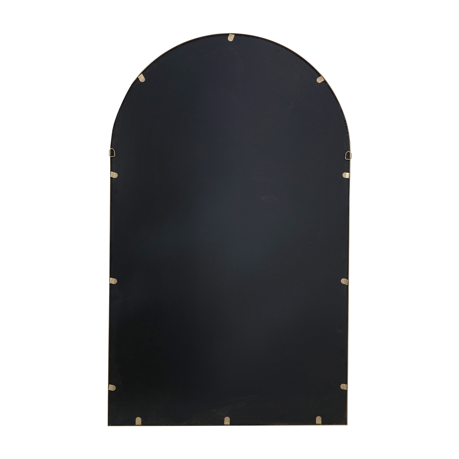 180 x 110cm Wide Black Metal Arch Mirror Image 6