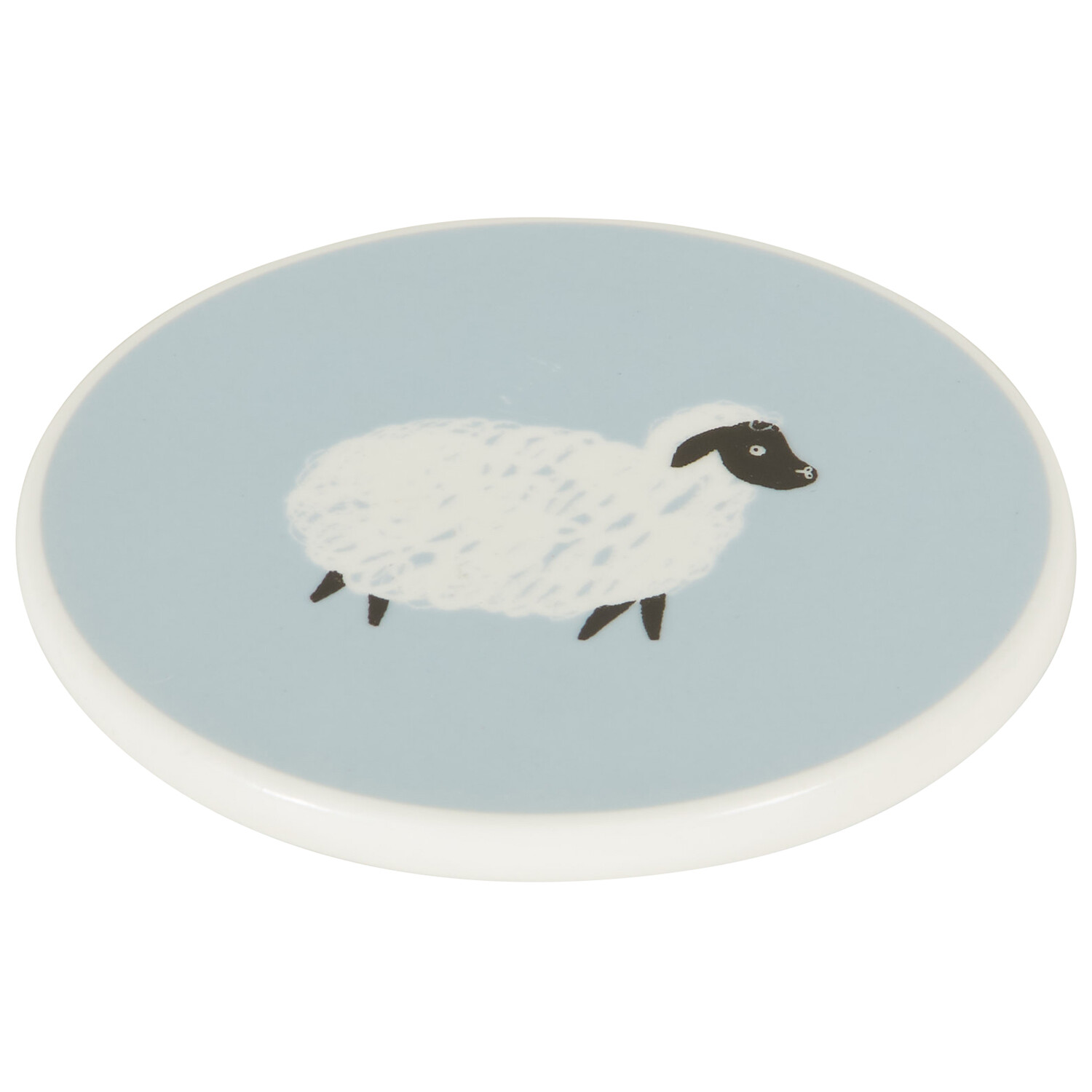 Highland Flock Ceramic Coaster - Taupe or Blue Image 5