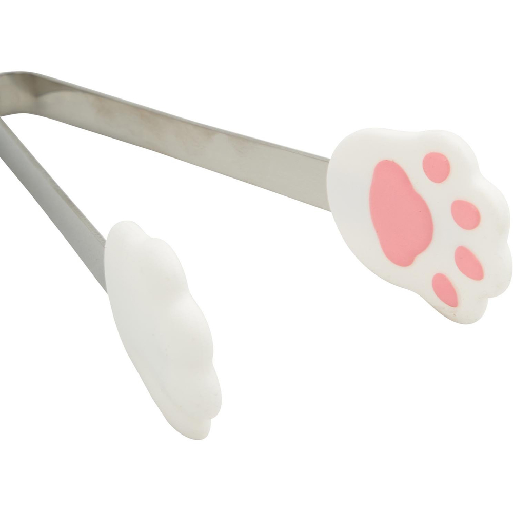 Set of 2 Meow Mini Tongs - White Image 2