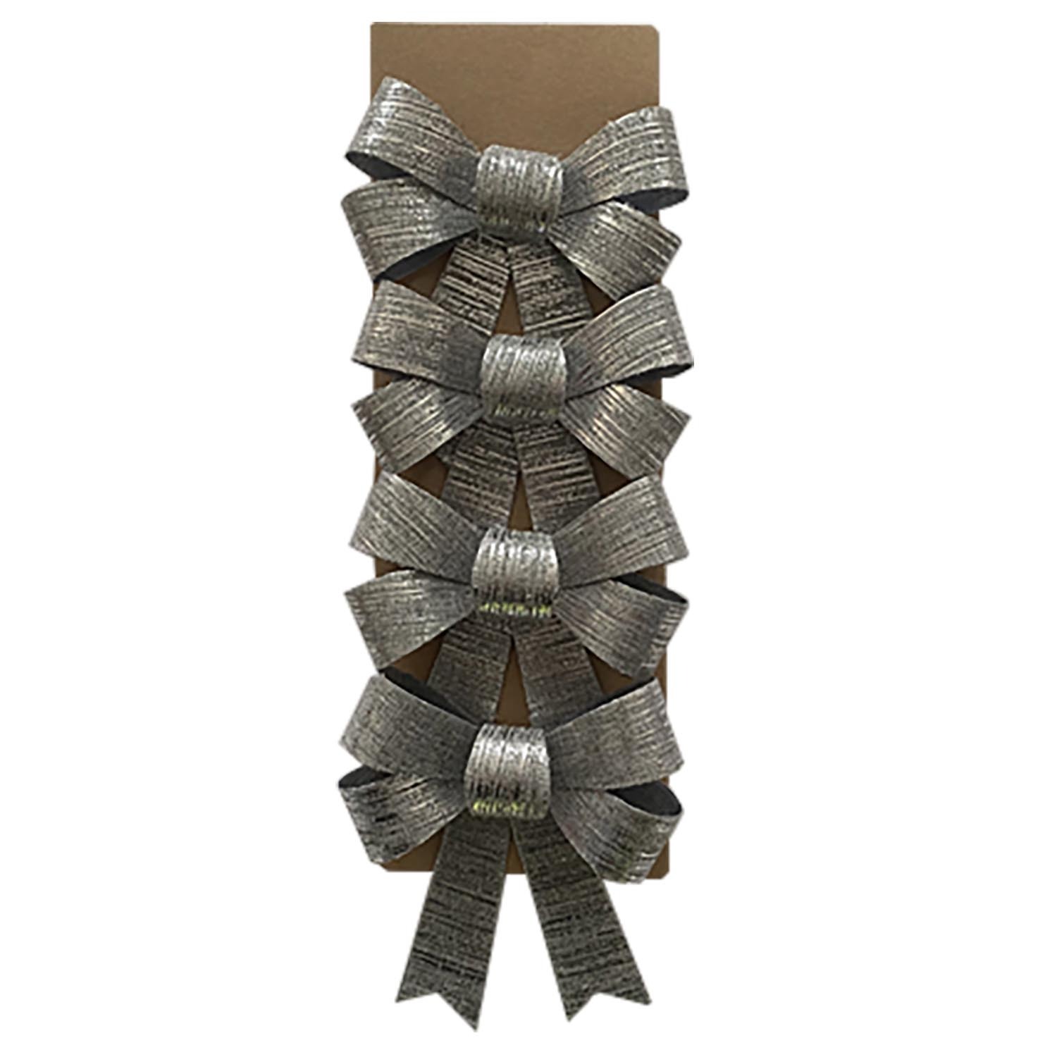 Set of 4 Bows - Grey Image