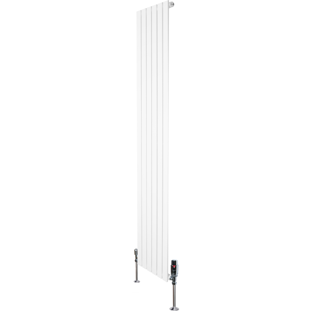 MonsterShop Flat White Single Column Radiator and Valves 1800 x 420mm Image 3