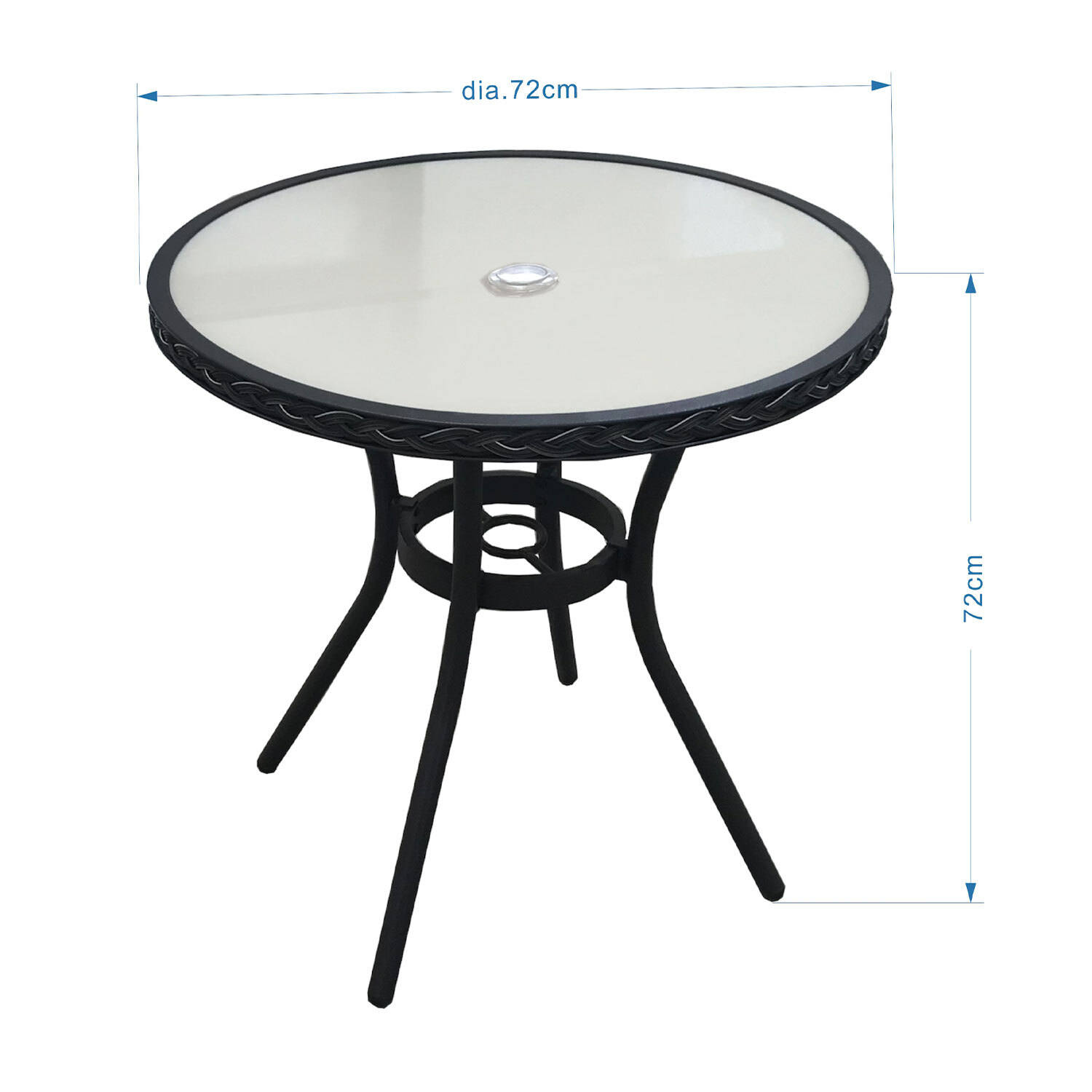 Malay Deluxe Outdoor Essentials Padstow Bistro Table Image 5