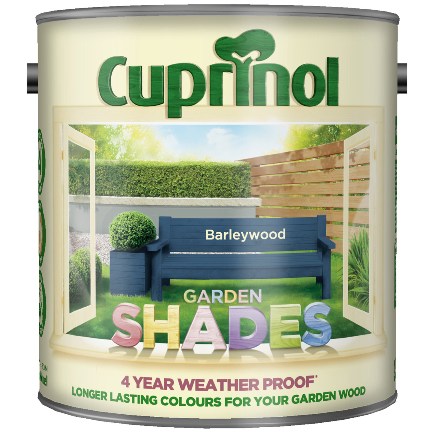 Cuprinol Garden Shades Barley Wood Exterior Paint 2.5L Image 2