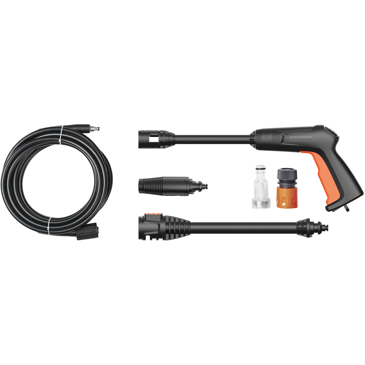 Saber 1400W Pressure Washer 110 Bar Black and Orange Image 3