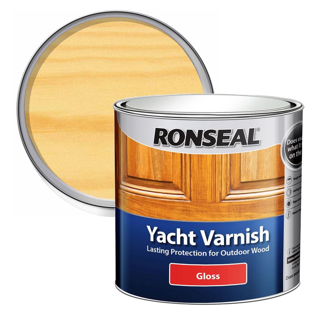 Ronseal Clear Gloss Yacht Varnish 250ml Image 2