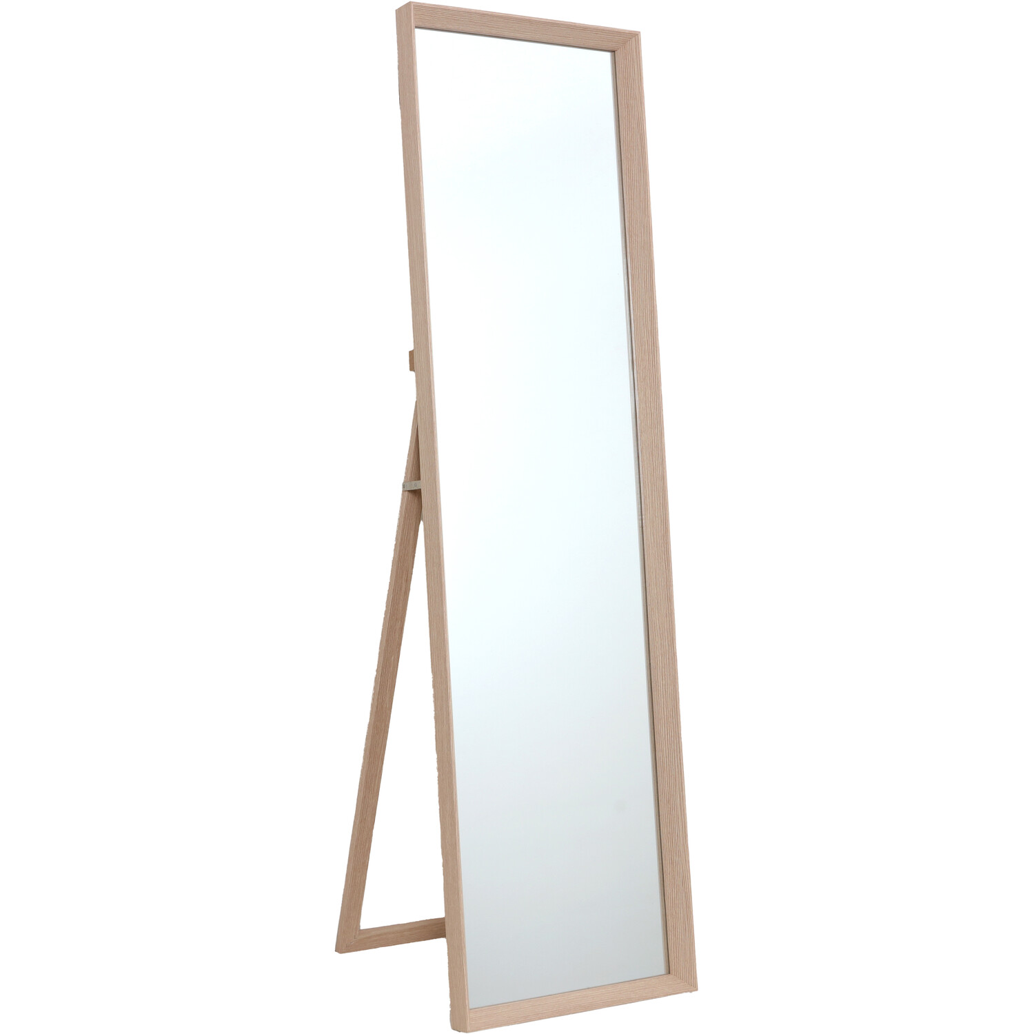 Chesterbrook Wood Effect Standing Mirror Natural Image 5