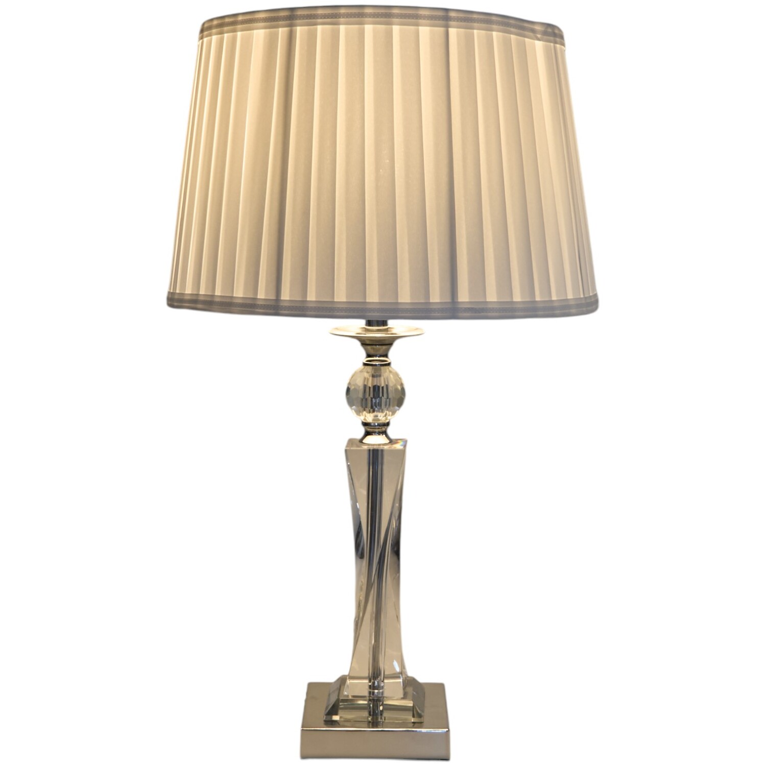 Augustine Crystal Table Lamp - White Image 2