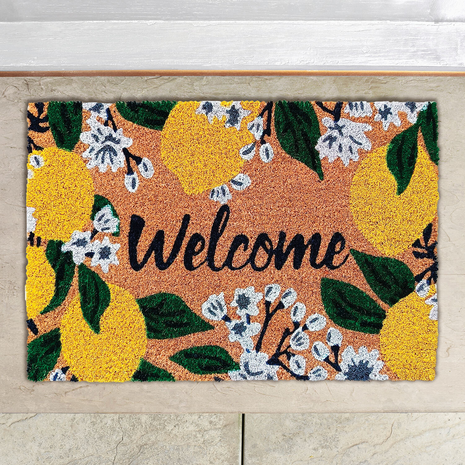 Printed Summer Coir Mat  - Multicolour Image 2