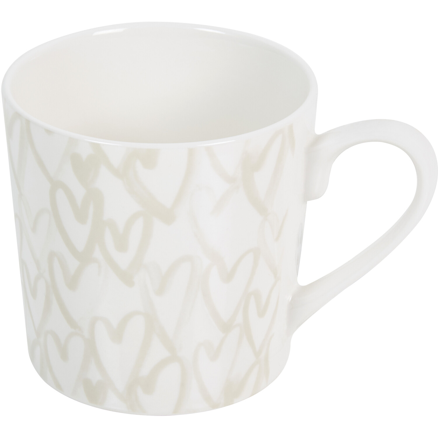 Pack of 4 Gold Heart Conical Mugs Image 3