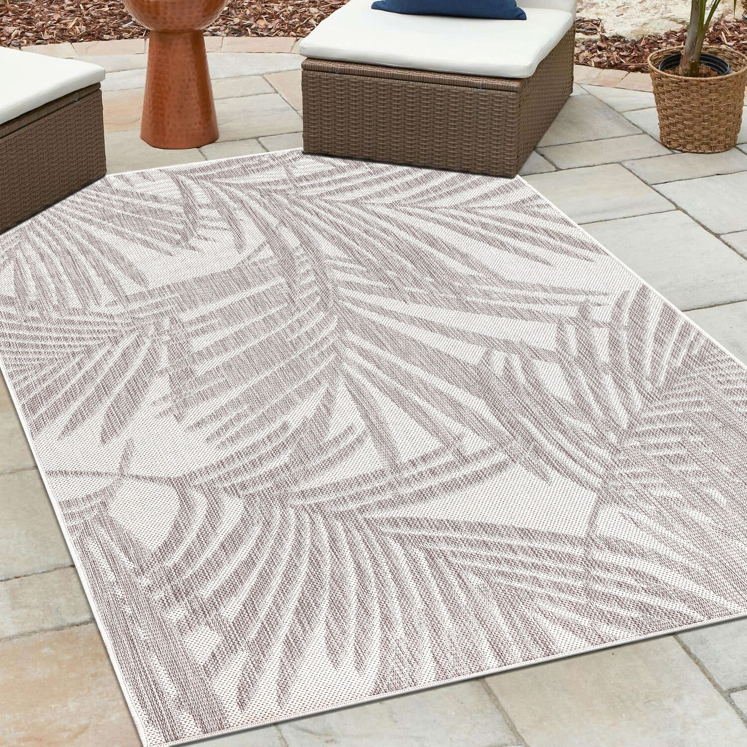 Miami Indoor and Outdoor Rug  - Grey / 120cm Image 2